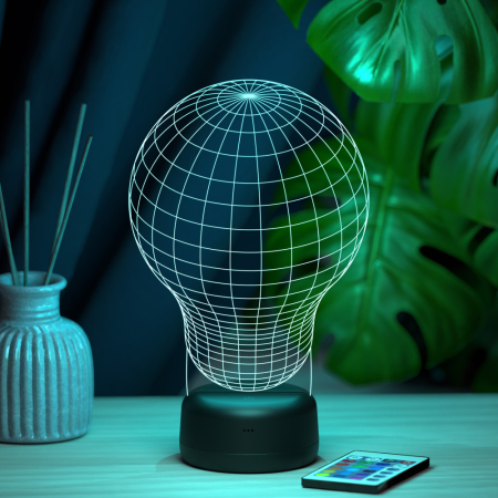 3D светильник  Светильник "Лампочка"