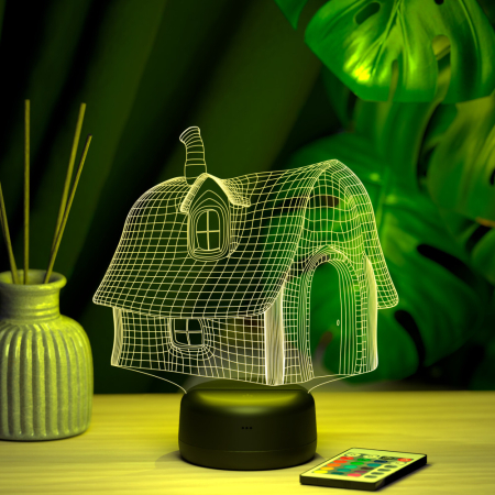 3D светильник  Светильник "Домик"