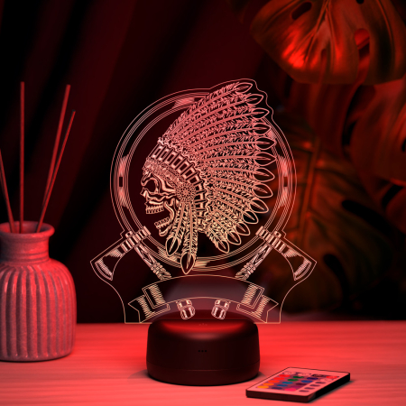 3D светильник  Светильник "Вождь Краснокожих"