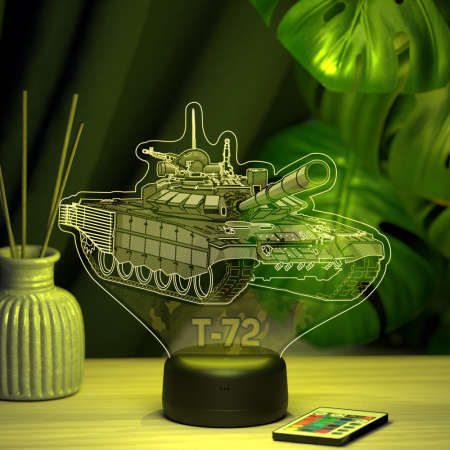 3D светильник  Светильник "Танк Т-72"