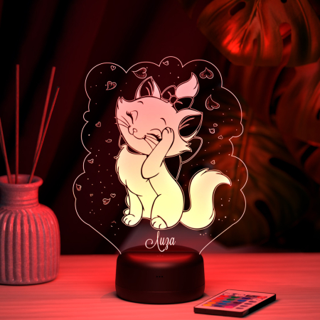 3D светильник  Светильник "Кошечка с именем Лиза"