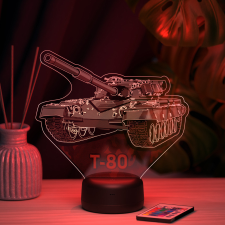 3D светильник  Светильник "Танк Т-80"