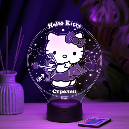3D светильник  Стрелец - Hello Kitty