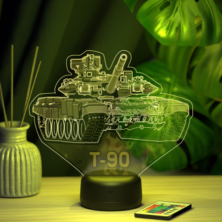 3D светильник  Светильник "Танк Т-90"