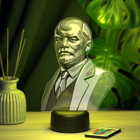 3D светильник  Светильник "Ленин"